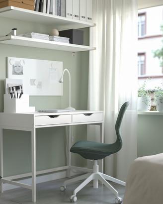 Scrivania ALEX IKEA bianca 2 cassetti pari nuovo