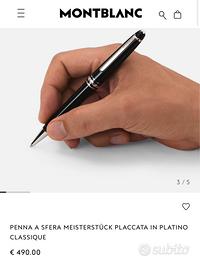Penna Montblanc MEISTERSTÜCK  Platino