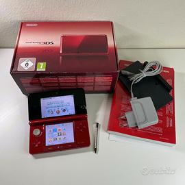 nintendo 3ds rosso con scatola