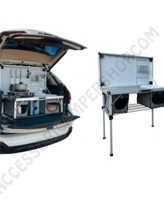 MOBILE CUCINA CON LAVELLO PER IL BAULE DELL'AUTO