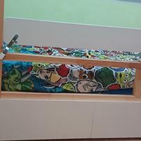 letto ikea kura modificato con cassetoni
