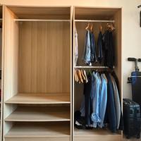 2 ARMADI IKEA componibili senza ante modello PAX
