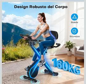 cyclette nuova pieghevole scatolo sigillata