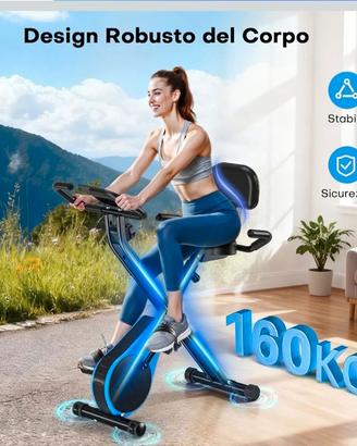 cyclette nuova pieghevole scatolo sigillata