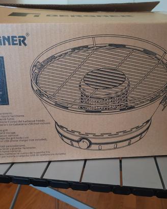 Griglia Barbecue da tavolo a carbone con ventola