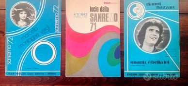 Lotto 3 spartiti musicali anni 70
