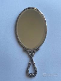 SPECCHIETTO DA BORSETTA VINTAGE ARGENTO '800