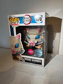 Funko Pop Inosuke #870 - FLOCKED - Demon Slayer