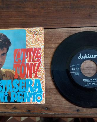 45 giri Little Tony Stasera mi pento