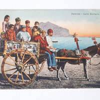 cartolina carretto carro siciliano sicilia palermo