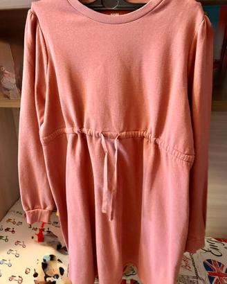 Abito premaman felpato col. Salmone