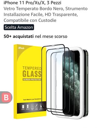 Pellicole protettive (vetrini)  iPhone 11pro/X/XS