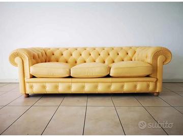 DIVANO CHESTERFIELD 3 posti - stile vintage