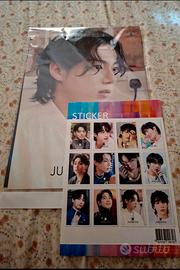 12 poster Jungkook Bts 30x42cm  con stickers