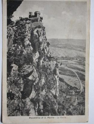 Cartolina vintage republica di san marino la rocca