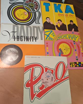 lotto 5 vinili 1987-1989 genere discoteca