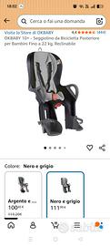 seggiolino da bici reclinabile