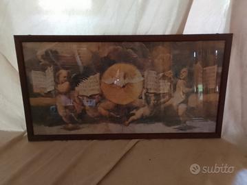 quadro in legno raffigurante angeli
