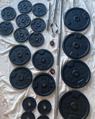 🏋️ DOMYOS KIT BODYBUILDING 93 KG – PARI AL NUOVO