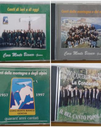 Cd vari canti popolari folk trallalero cori alpini