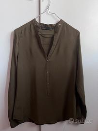 Camicia/Blusa Zara Woman Verde Militare