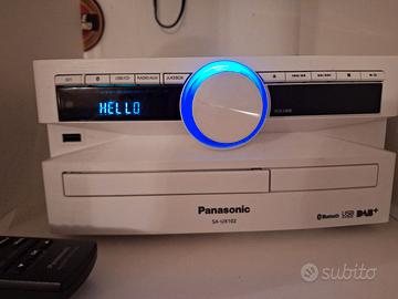 Stereo Panasonic bianco, dab, CD, bluetooth, usb
