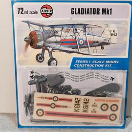 Airfix 1:72 modello kit 1973 CACCIA GLADIATOR Mk1.