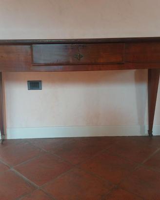 TAVOLO ANTICO  CON CASSETTO