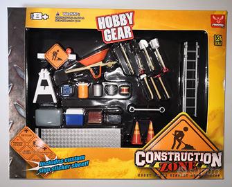 HOBBY GEAR 1:24 ROAD CONSTRUCTION ZONE DIORAM SET