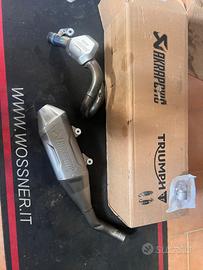 Scarico Akrapovic titanio Triumph TF 250