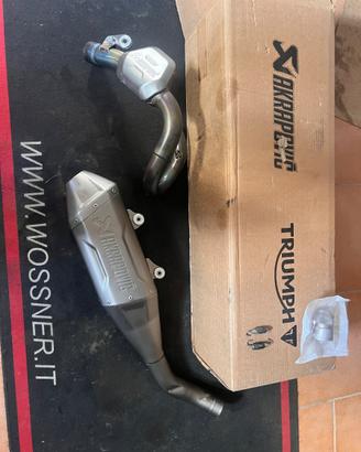 Scarico Akrapovic titanio Triumph TF 250