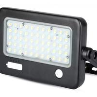 Faro Led Con Pannello Solare 10W IP65 PIR