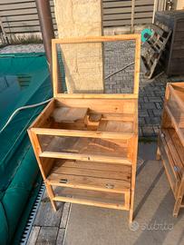 Gabbietta in legno per roditori criceti e gerbilli
