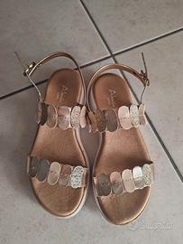 Sandali bambina Alesya Girl metallizzati oro