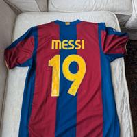 2007-2008 Maglia Barcelona Messi 19 Vintage Rara