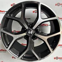 4 cerchi lega alfa romeo giulia trofeo r19 lt3957