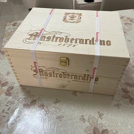 6 bottiglie vino Taurasi Mastroberardino box legno