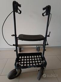 Deambulatore rollator a 4 ruote,
