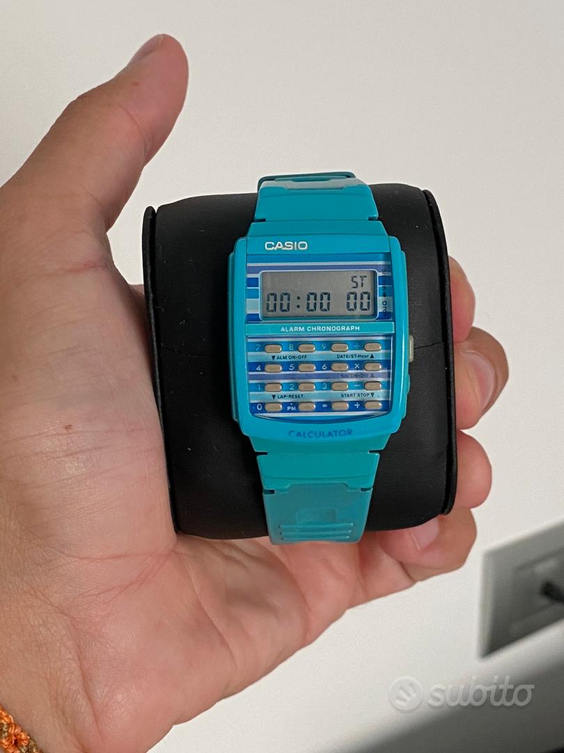 Orologio Casio CA-53 azzurro calcolatrice - Abbigliamento e Accessori In  vendita a Novara