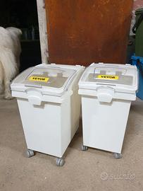 2 contenitori con ruote