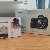 Canon 6d mark ii solo body +battery