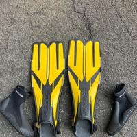 Pinne Cressi + scarpette Beuchat taglia 42