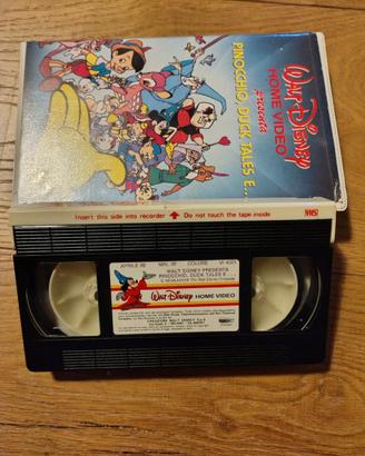 RARA VHS "Pinocchio, Duck Tales e..." Walt Disney