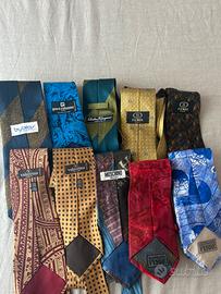 10 Cravatte Firmate Vintage Originali