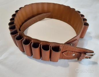 Cartuccera in cuoio da 25 cartucce calibro 12