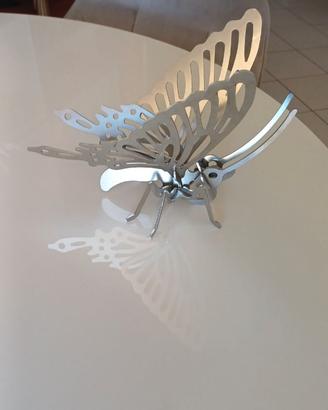 Farfalla in acciaio d'arredo