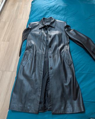 Versace Jeans Couture cappotto in pelle