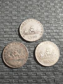 lotto di 3 monete caravelle