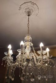 3 lampadari "Maria Teresa" cristallo vintage