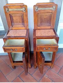 Comodini 1920 liberty noce/marmo